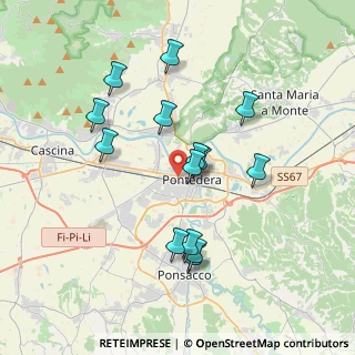Mappa Piazza Vittime dei Lager Nazisti, 56025 Pontedera PI, Italia (3.53714)