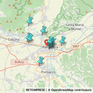 Mappa Piazza Mario Naldini, 56025 Pontedera PI, Italia (2.24636)