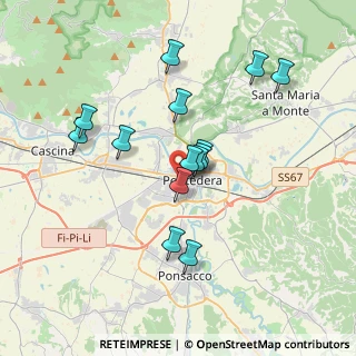 Mappa Piazza Vittime dei Lager Nazisti, 56025 Pontedera PI, Italia (3.33286)