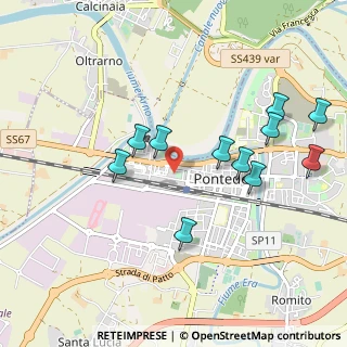 Mappa Piazza Mario Naldini, 56025 Pontedera PI, Italia (1.01727)