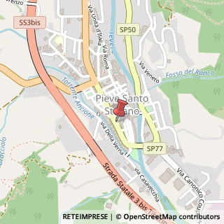 Mappa Via Tiberina, 42, 52036 Pieve Santo Stefano, Arezzo (Toscana)