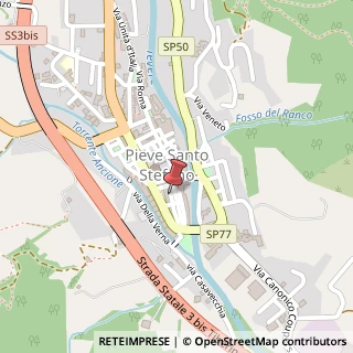 Mappa Piazza Pellegrini Plinio, 7, 52036 Pieve Santo Stefano, Arezzo (Toscana)