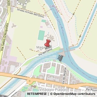 Mappa Via dell'Olmo, 15, 56025 Magazzini PI, Italia, 56025 Pontedera, Pisa (Toscana)