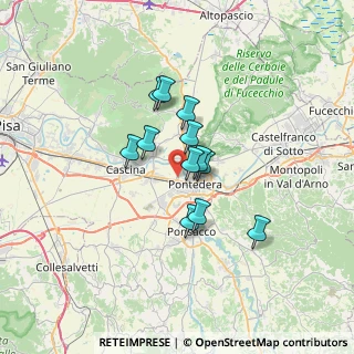 Mappa Via S.D'acquisto, 56025 Pontedera PI, Italia (4.77417)