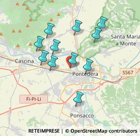 Mappa Via Maria Enriquez Agnoletti, 56035 Pontedera PI, Italia (3.27818)