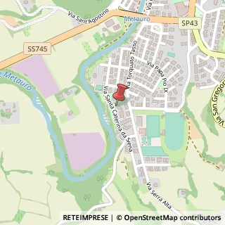 Mappa Via San Caterina da Siena, 13, 61033 Fermignano, Pesaro e Urbino (Marche)