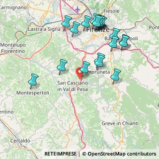 Mappa Bivio Montecapri, 50026 San Casciano in Val di Pesa FI, Italia (9.3675)