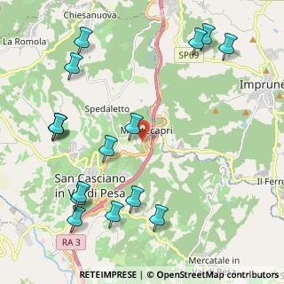 Mappa Bivio Montecapri, 50026 San Casciano in Val di Pesa FI, Italia (2.74875)