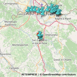 Mappa Via Benvenuto Cellini, 50026 San Casciano in Val di Pesa FI, Italia (10.6545)