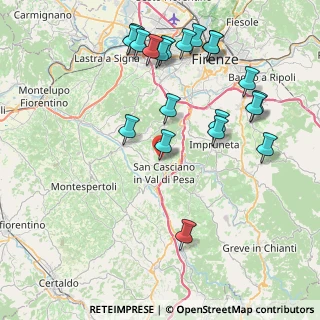 Mappa Via Benvenuto Cellini, 50026 San Casciano in Val di Pesa FI, Italia (9.418)