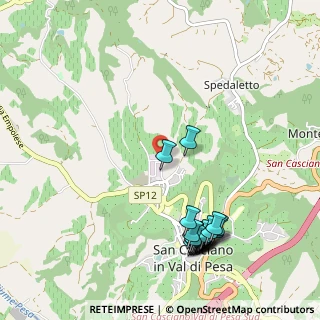 Mappa Via Benvenuto Cellini, 50026 San Casciano in Val di Pesa FI, Italia (1.2555)