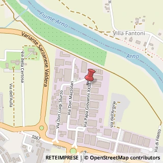Mappa Via Papa Giovanni XXIII, 35, 56025 Pontedera, Pisa (Toscana)