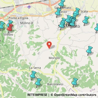 Mappa Via Serra, 56028 San Miniato PI, Italia (3.3435)