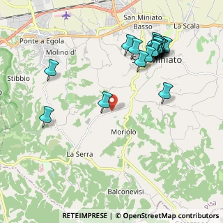 Mappa Via Serra, 56028 San Miniato PI, Italia (2.421)