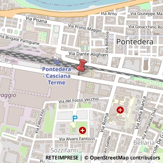 Mappa Viale Rinaldo Piaggio, 54, 56025 Pontedera, Pisa (Toscana)