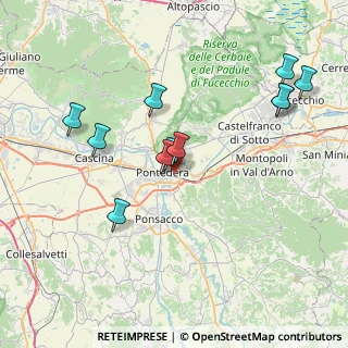 Mappa Via Luigi Longo, 56025 Pontedera PI, Italia (8.20091)
