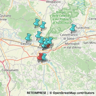 Mappa Via Luigi Longo, 56025 Pontedera PI, Italia (4.99833)