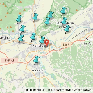 Mappa Via Luigi Longo, 56025 Pontedera PI, Italia (4.61833)