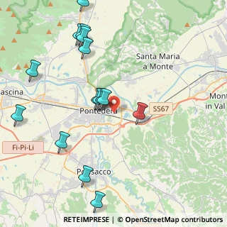 Mappa Via Luigi Longo, 56025 Pontedera PI, Italia (4.802)