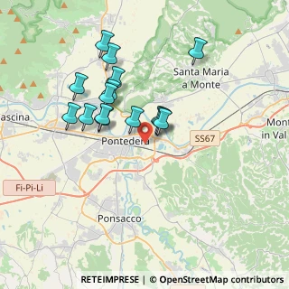 Mappa Via Luigi Longo, 56025 Pontedera PI, Italia (3.33533)