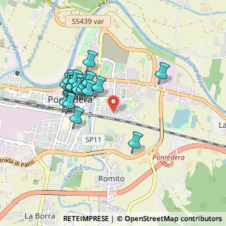 Mappa Via A. Vespucci, 56025 Pontedera PI, Italia (0.8365)