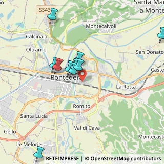 Mappa Via A. Vespucci, 56025 Pontedera PI, Italia (1.87364)