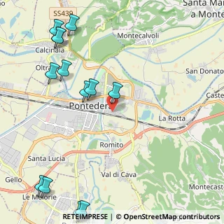 Mappa Via A. Vespucci, 56025 Pontedera PI, Italia (3.03231)
