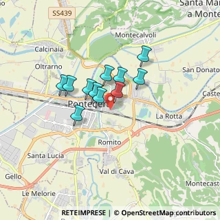 Mappa Via A. Vespucci, 56025 Pontedera PI, Italia (1.22636)