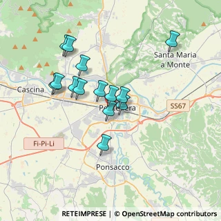Mappa Viale Piaggio, 56025 Pontedera PI, Italia (3.22214)