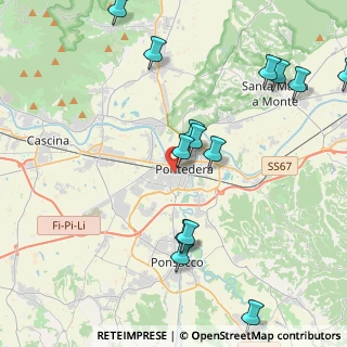 Mappa Viale Piaggio, 56025 Pontedera PI, Italia (4.98571)