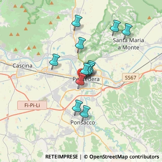 Mappa Viale Piaggio, 56025 Pontedera PI, Italia (3.00333)