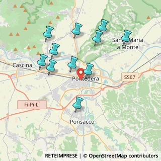 Mappa Viale Piaggio, 56025 Pontedera PI, Italia (3.97091)