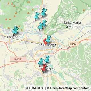 Mappa Viale Piaggio, 56025 Pontedera PI, Italia (4.69154)