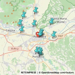 Mappa Viale Piaggio, 56025 Pontedera PI, Italia (3.51643)