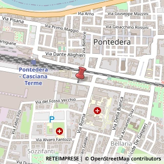 Mappa Viale Rinaldo Piaggio, 7, 56025 Pontedera, Pisa (Toscana)