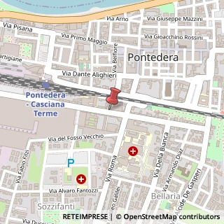 Mappa Viale Rinaldo Piaggio, 30, 56025 Pontedera PI, Italia, 56025 Pontedera, Pisa (Toscana)