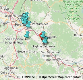 Mappa Piazza della Costituzione, 50064 Figline e Incisa Valdarno FI, Italia (14.12333)