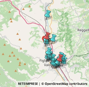 Mappa Piazza della Costituzione, 50064 Figline e Incisa Valdarno FI, Italia (3.40316)