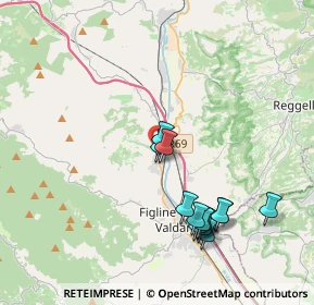 Mappa Piazza della Costituzione, 50064 Figline e Incisa Valdarno FI, Italia (3.99692)