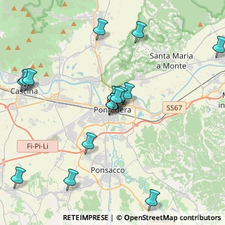 Mappa Pontedera, 56025 Pian , Italia (4.64375)
