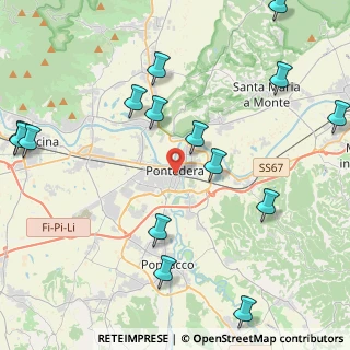 Mappa Pontedera, 56025 Pian , Italia (5.65667)