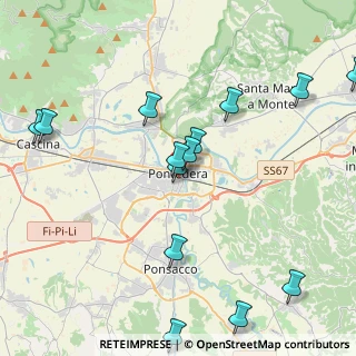 Mappa Pontedera, 56025 Pian , Italia (4.96429)