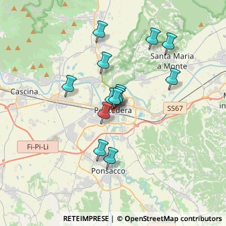 Mappa Pontedera, 56025 Pian , Italia (3.10769)