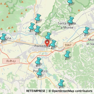 Mappa Via Benedetto Croce, 56025 Pontedera PI, Italia (5.17385)