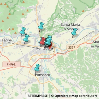 Mappa Via Benedetto Croce, 56025 Pontedera PI, Italia (2.4)