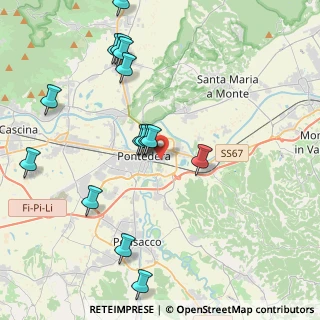 Mappa Via Benedetto Croce, 56025 Pontedera PI, Italia (4.66533)