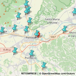 Mappa Via Giorgio Amendola, 56025 Pontedera PI, Italia (5.93929)