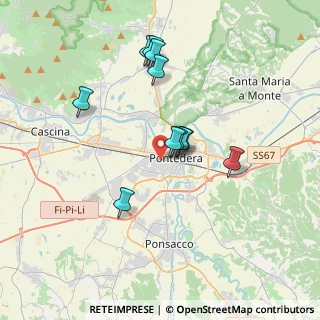 Mappa Via Piaggio R., 56025 Pontedera PI, Italia (3.22364)