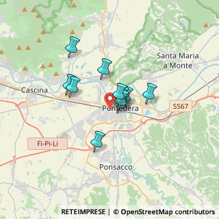 Mappa Via Piaggio R., 56025 Pontedera PI, Italia (2.29818)