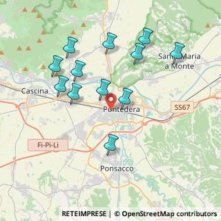 Mappa Via Piaggio R., 56025 Pontedera PI, Italia (3.99333)